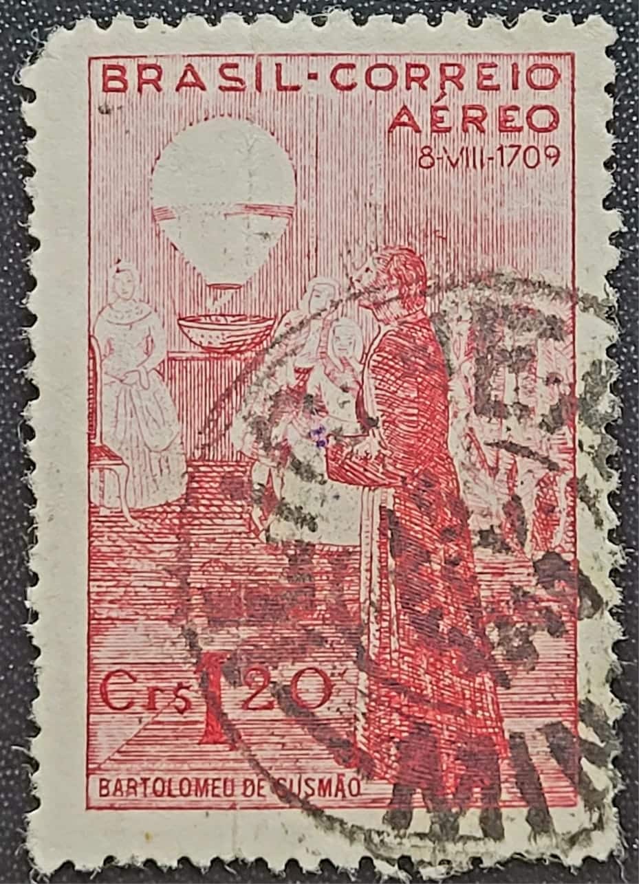 | Casa do Colecionador Aéreos - RHM A057 (Usado) Semana da Asa - Bartolomeu de Gusmão - O Padre Voador - 23/10/1944
