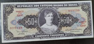 C115 - 50 CRUZEIROS NOVOS 2a ESTAMPA - 1944 - FE - MINSTRO - SÉRIE 1204 077739