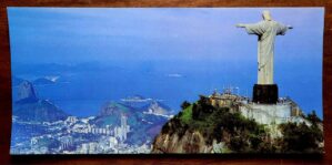 Cartão Postal - Rio de Janeiro (Rio de Janeiro) Vista Aérea do Corcovado - Cristo Redentor