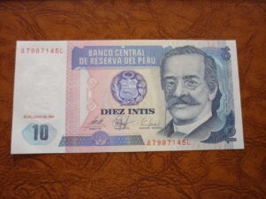 CÉDULA 10 INTIS PERU FE .
