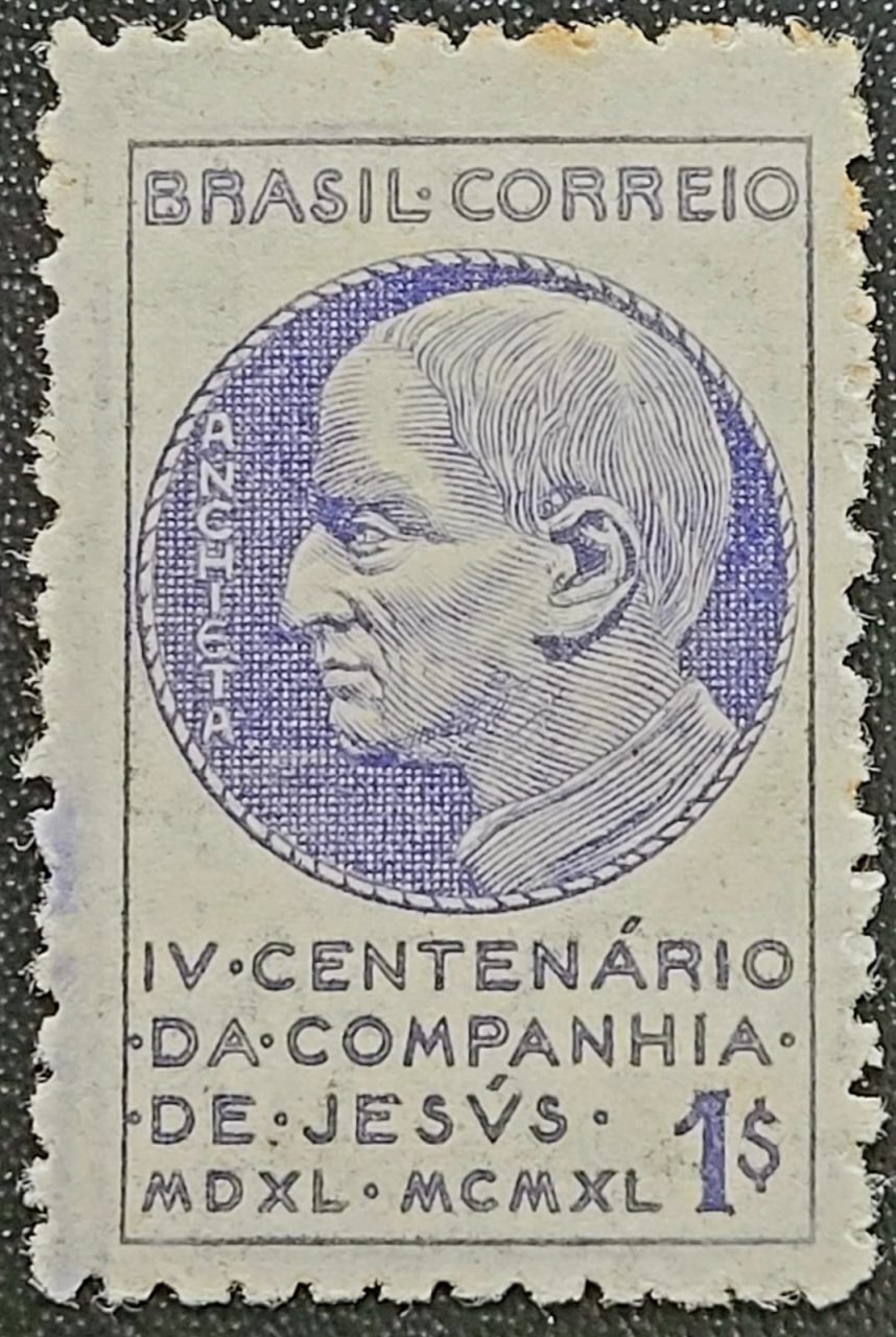 | Casa do Colecionador Comemorativos - RHM C0168 (Novo com Goma) 1.000 Réis - 4º Centenário da Companhia de Jesus - 01/08/1941