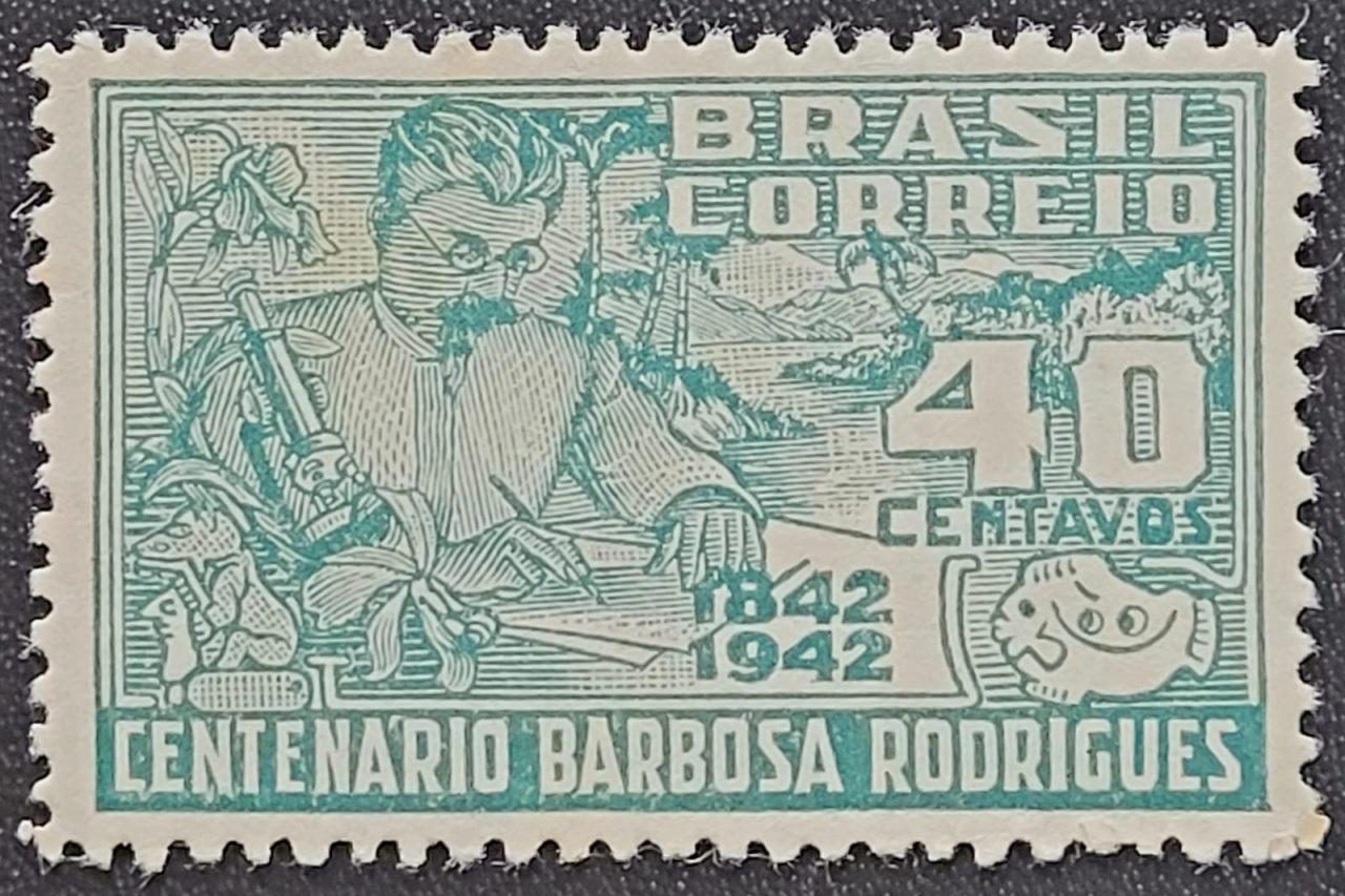 | Casa do Colecionador Comemorativos - RHM C0187 (Novo) Centenário Natalício do Botânico J. Barbosa Rodrigues (1842-1909) - 13/11/1943