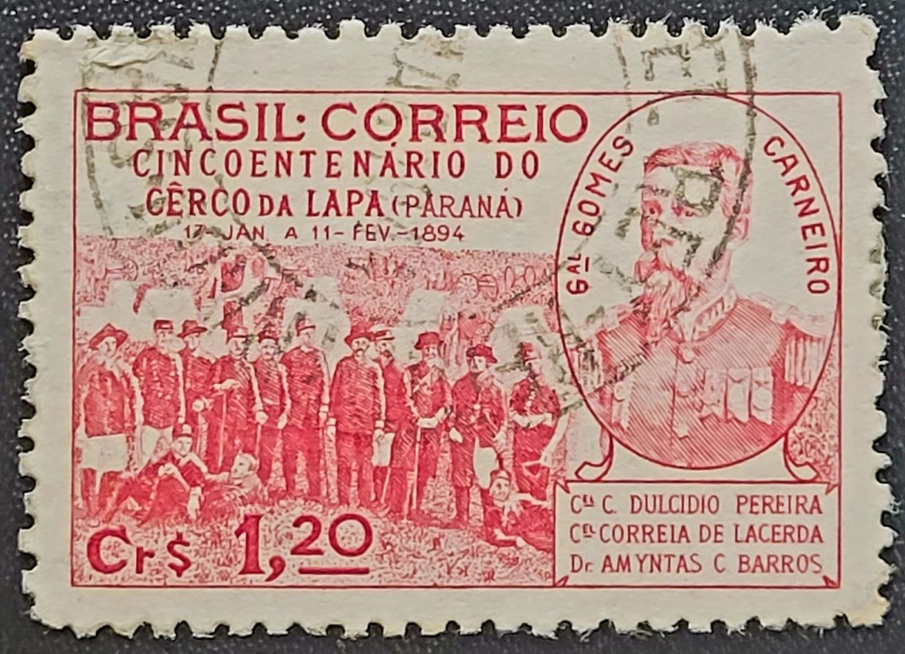 | Casa do Colecionador Comemorativos - RHM C0189 (Usado) Cinquentenário do Cerco da Lapa/PR - 09/02/1944