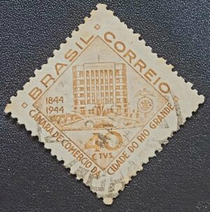 Comemorativos - RHM C0193 (Usado) Centenário da Câmara de Comércio do Rio Grande/RS - 25/09/1944