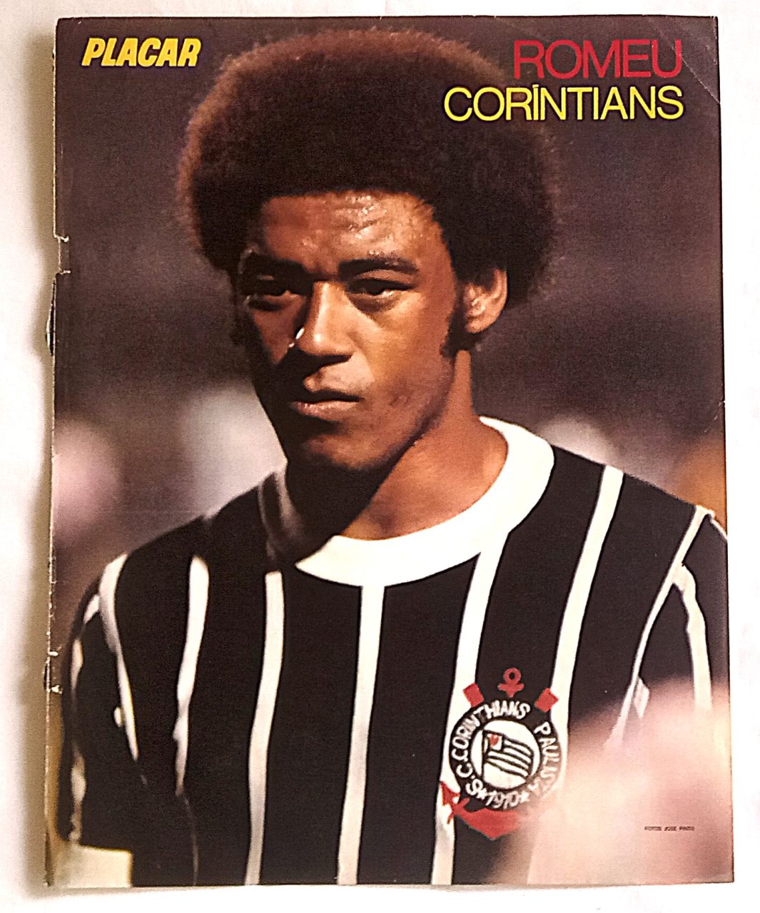 | Casa do Colecionador Mini Poster da Revista Placar - Romeu - SC Corinthians Paulista - Anos 70