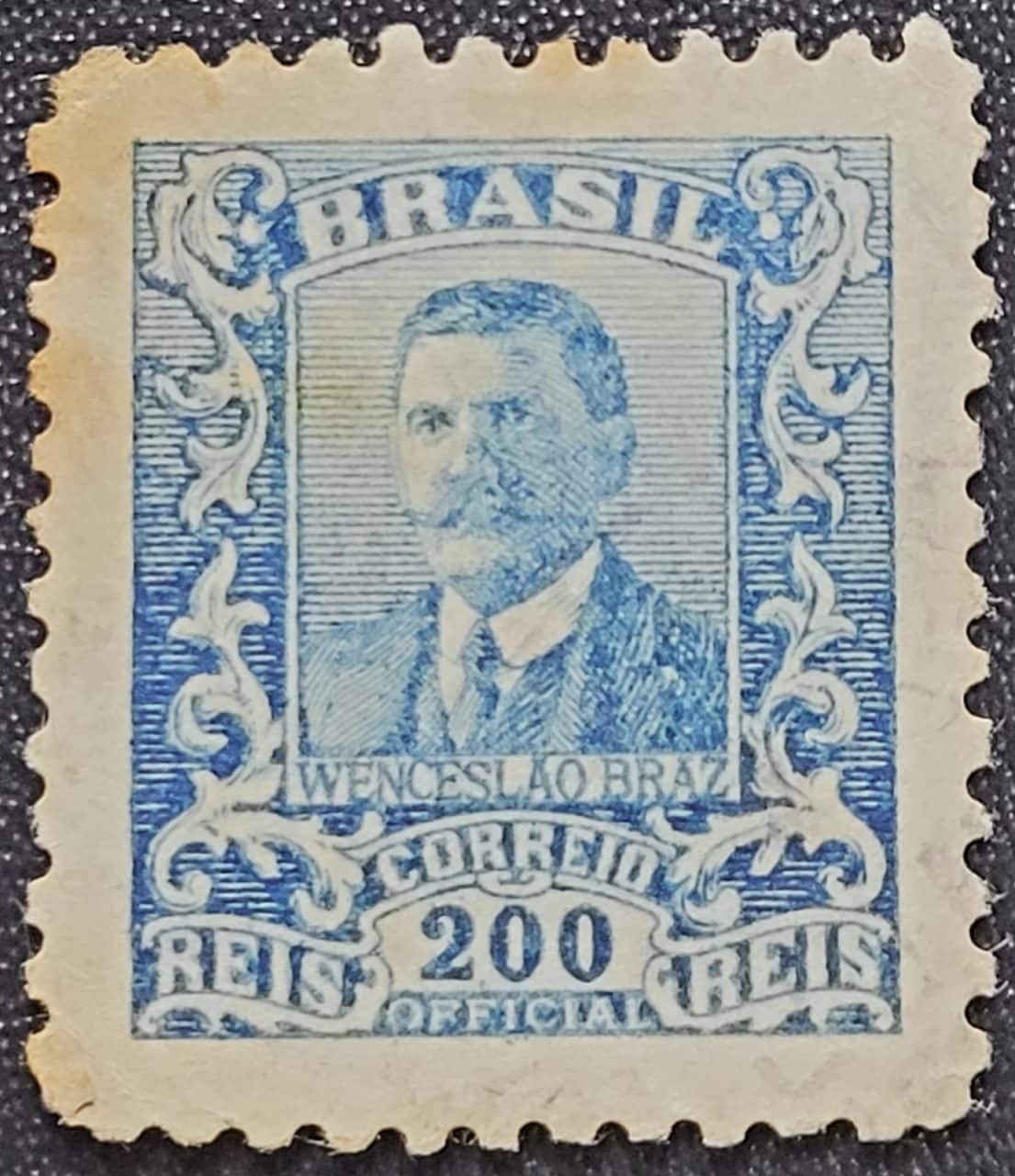 | Casa do Colecionador Oficiais - RHM O-33 (Novo) 200 Réis - Wenceslau Braz - 11/04/1919