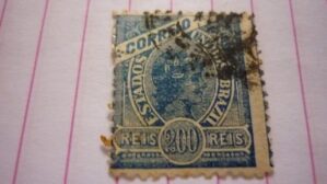 SELO 200 RÉIS LOTE 406 .