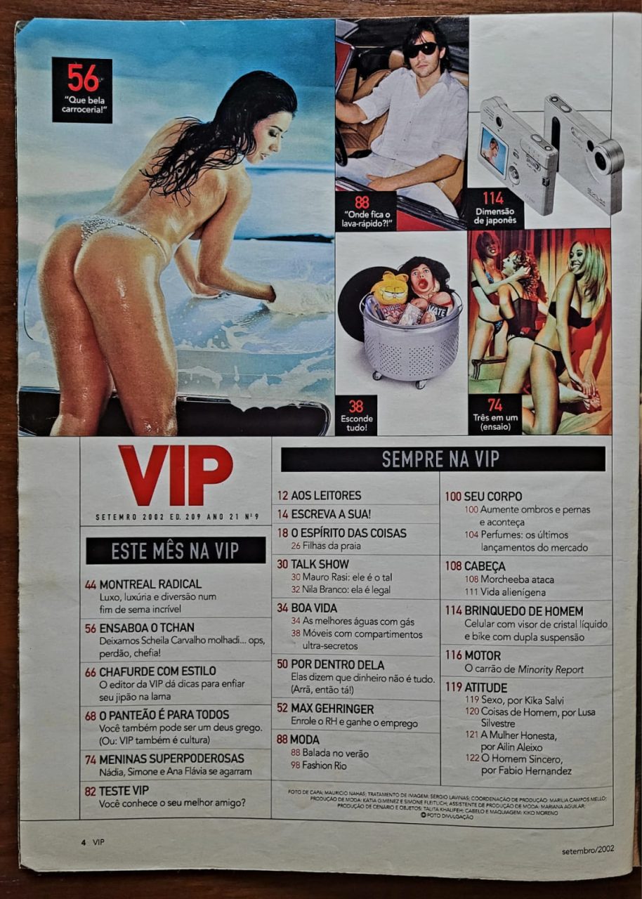 | Casa do Colecionador VIP Nº 209 - Scheila Carvalho - Setembro 2002
