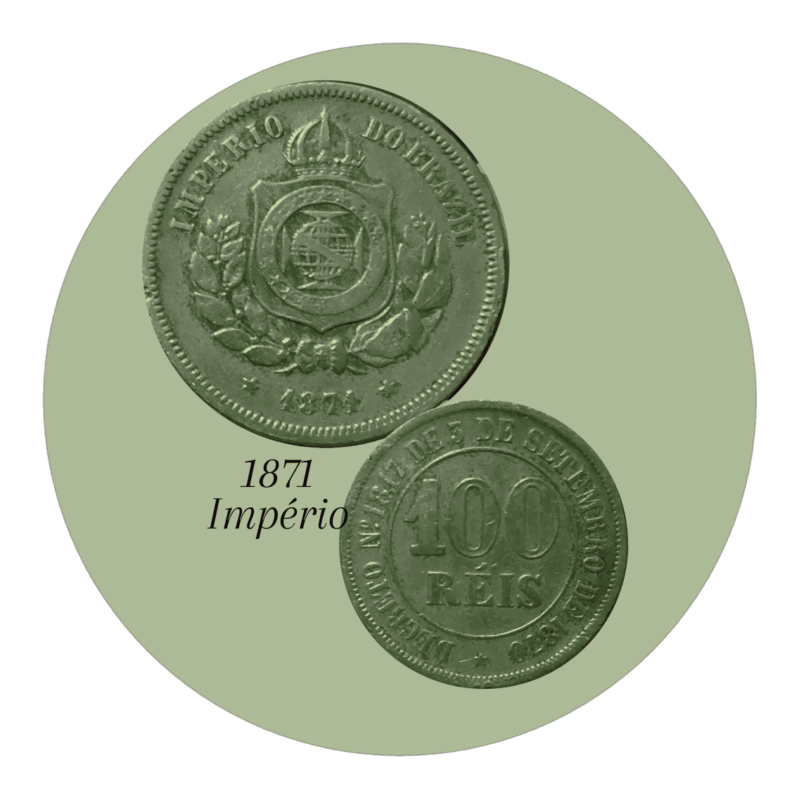 100 Réis 1871 Sku 1512