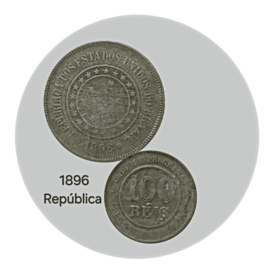 | Casa do Colecionador 100 Réis 1896 Sku 1522
