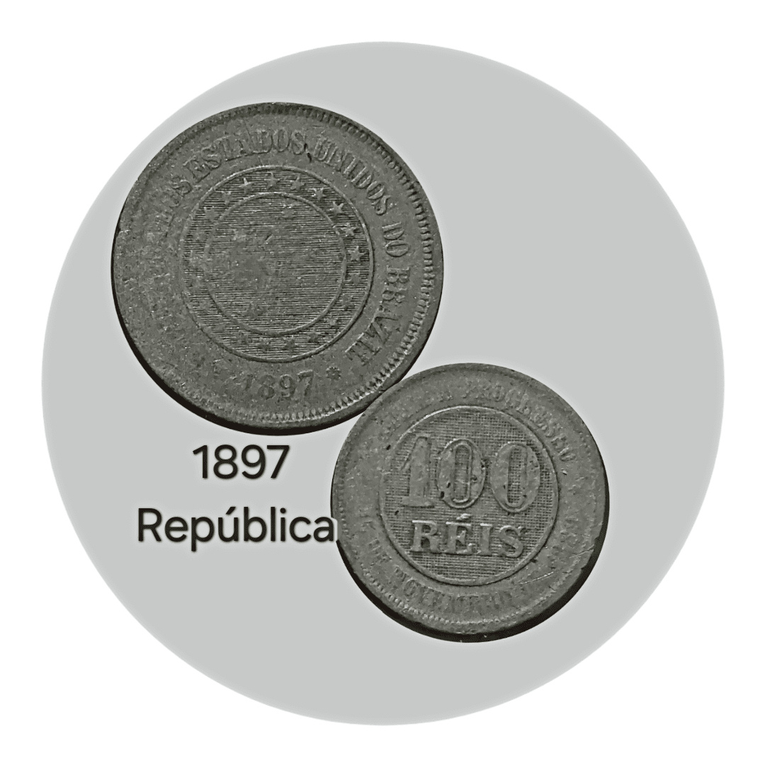 | Casa do Colecionador 100 Réis 1897 Sku 1524