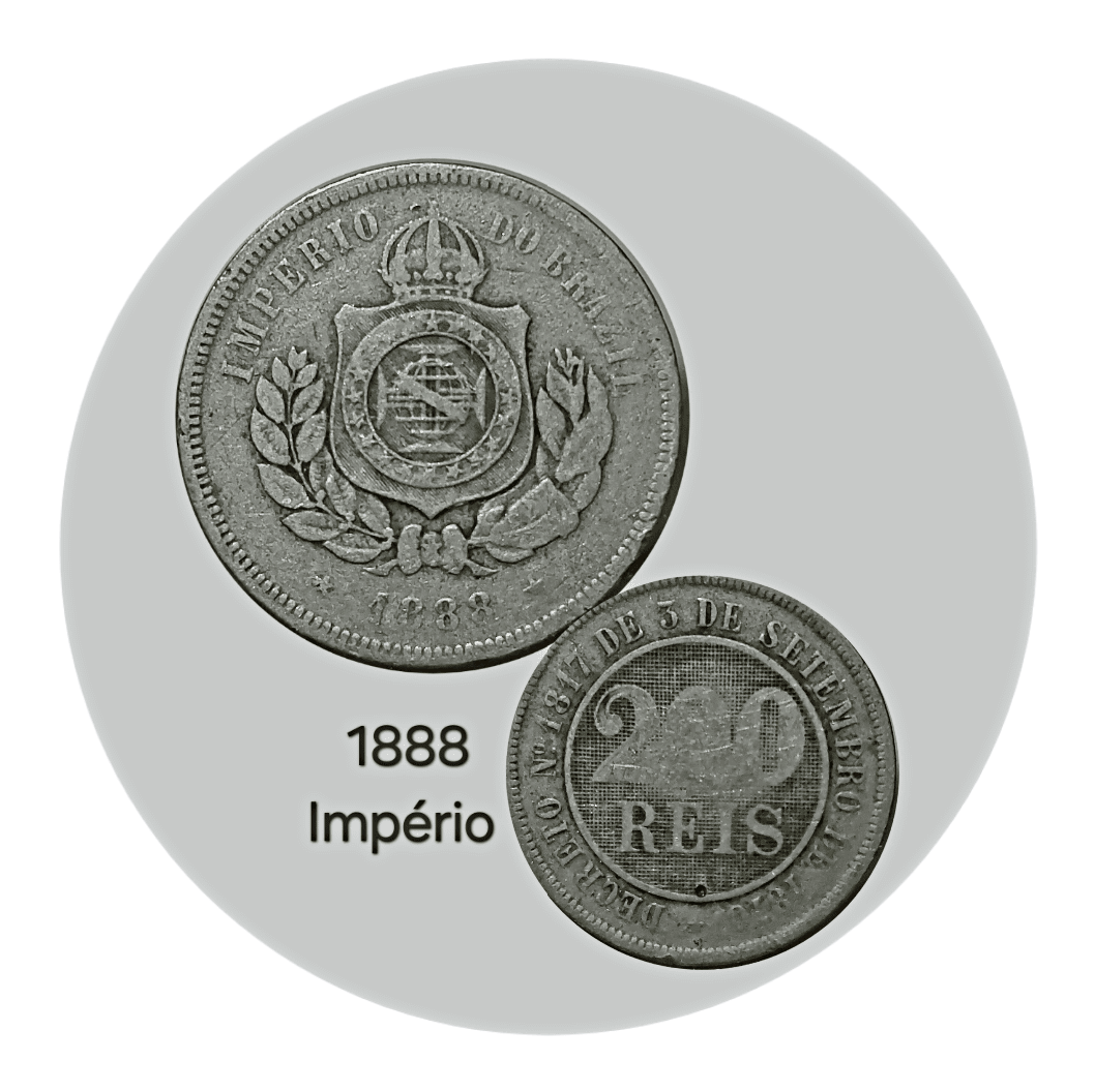 | Casa do Colecionador 200 Réis 1888 Sku 1516