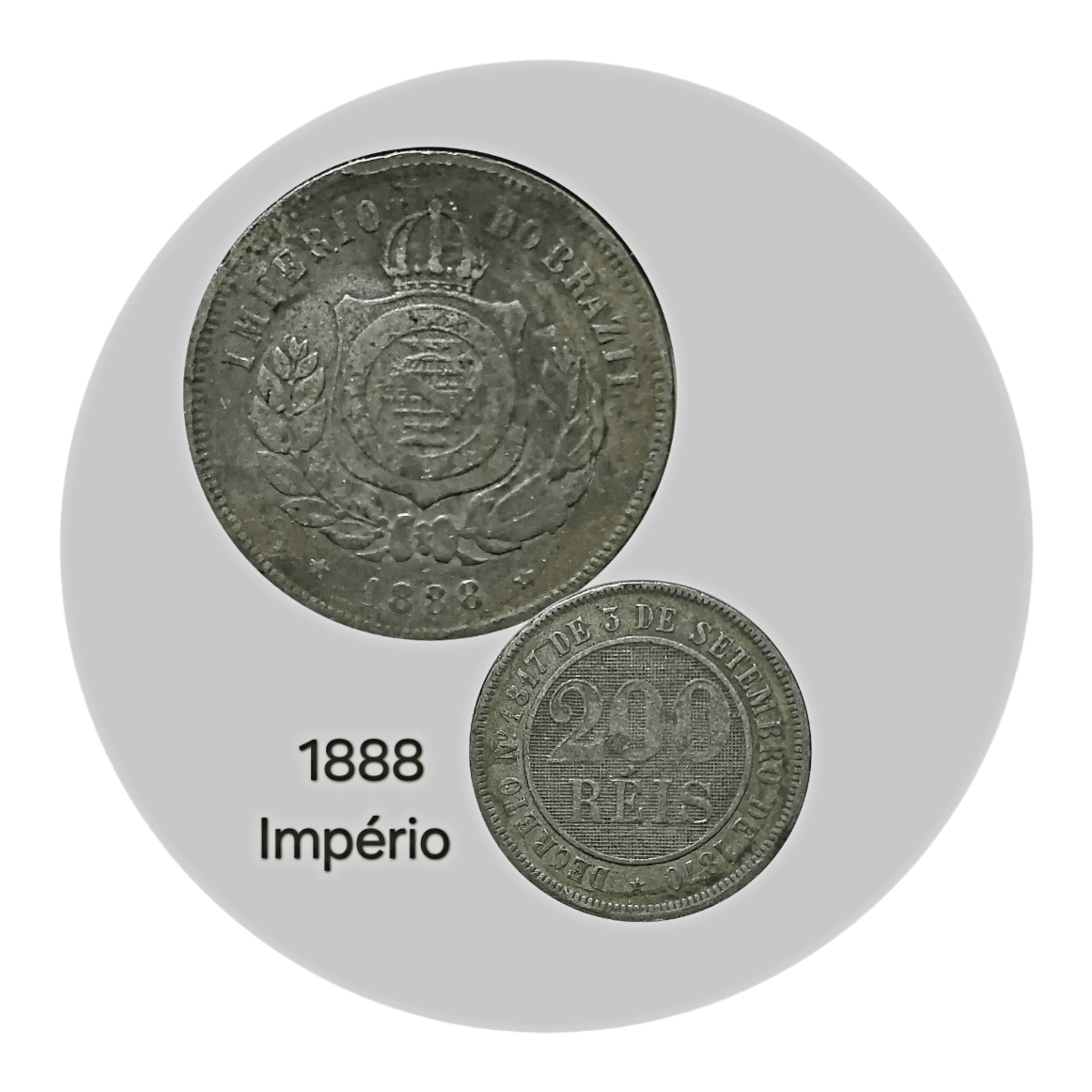 | Casa do Colecionador 200 Réis 1888 Sku 1520