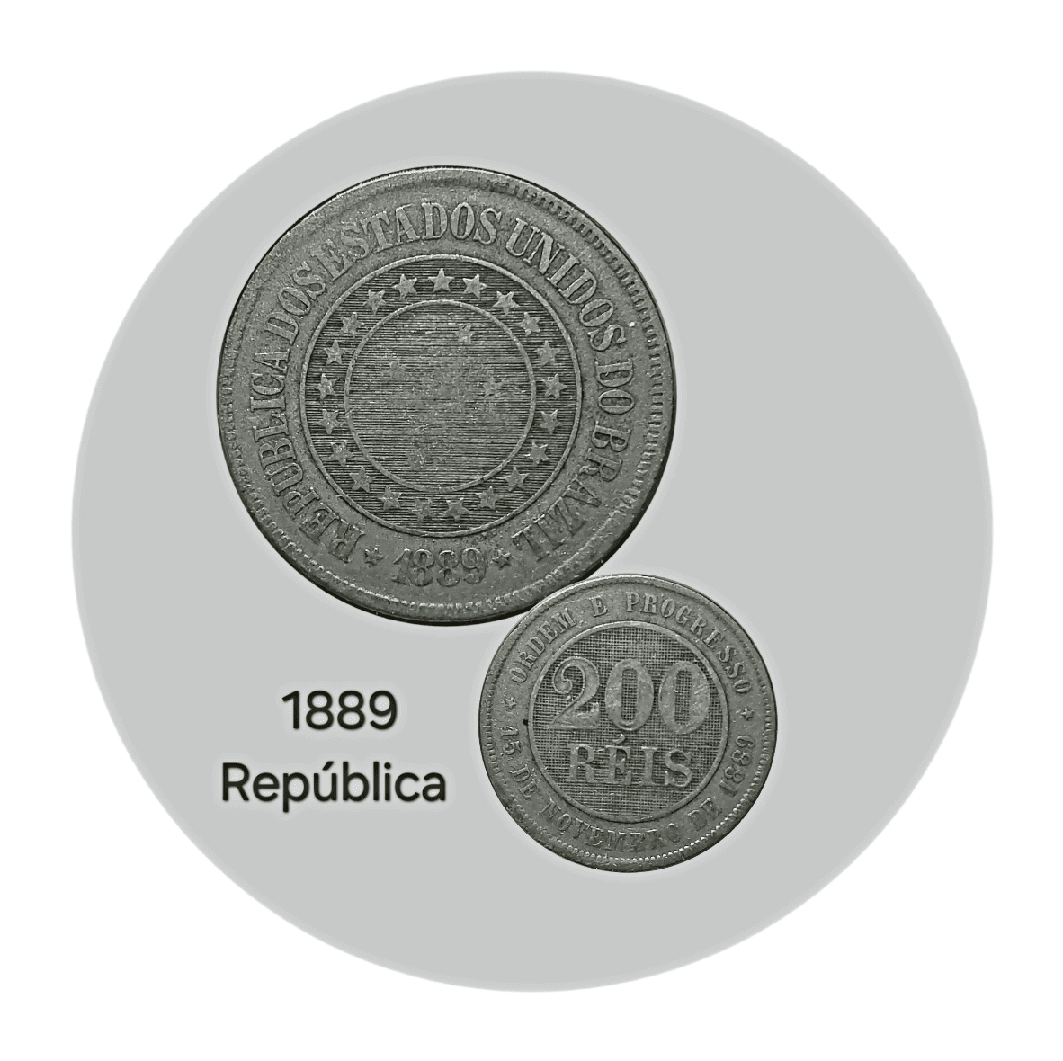 | Casa do Colecionador 200 Réis 1889 Sku 1515
