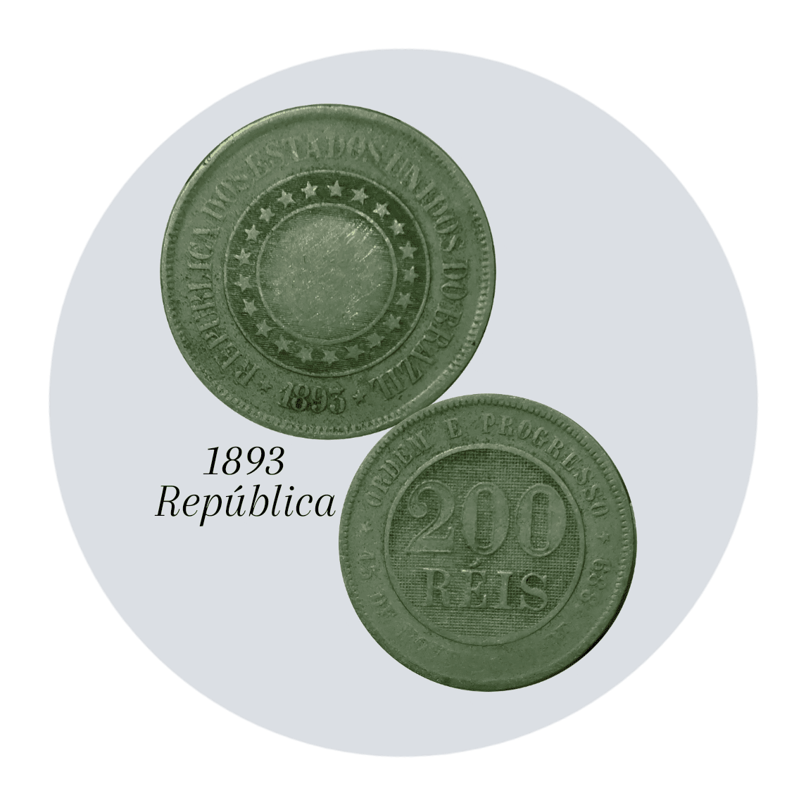 | Casa do Colecionador 200 Réis 1893 Sku 1510