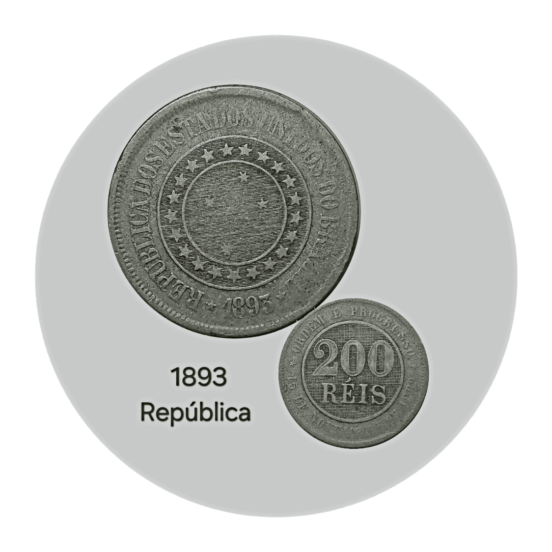 | Casa do Colecionador 200 Réis 1893 Sku 1514