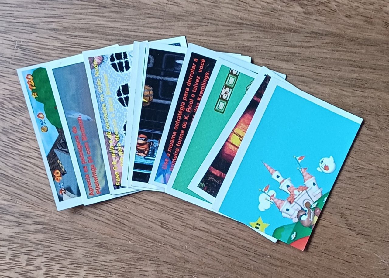| Casa do Colecionador 5b4. Figurinhas Nintendo World Panini. Valor de cada uma.