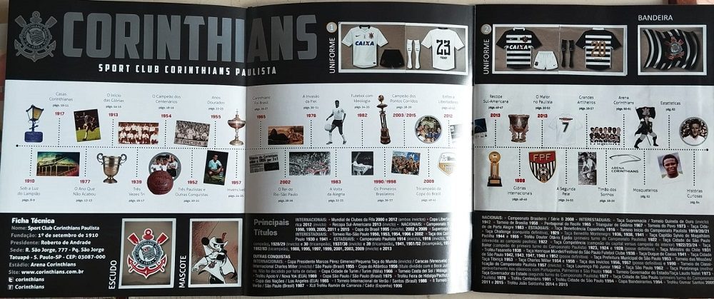 | Casa do Colecionador ÁLBUM DE FIGURINHAS CORINTHIANS CAMPEÃO DOS CAMPEÕES