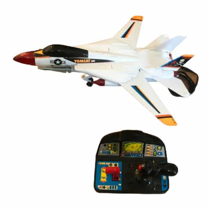| Casa do Colecionador BRINQUEDO AVIÃOZINHO JATO CAÇA F-14 POR CONTROLE REMOTO - TOMCAT.
