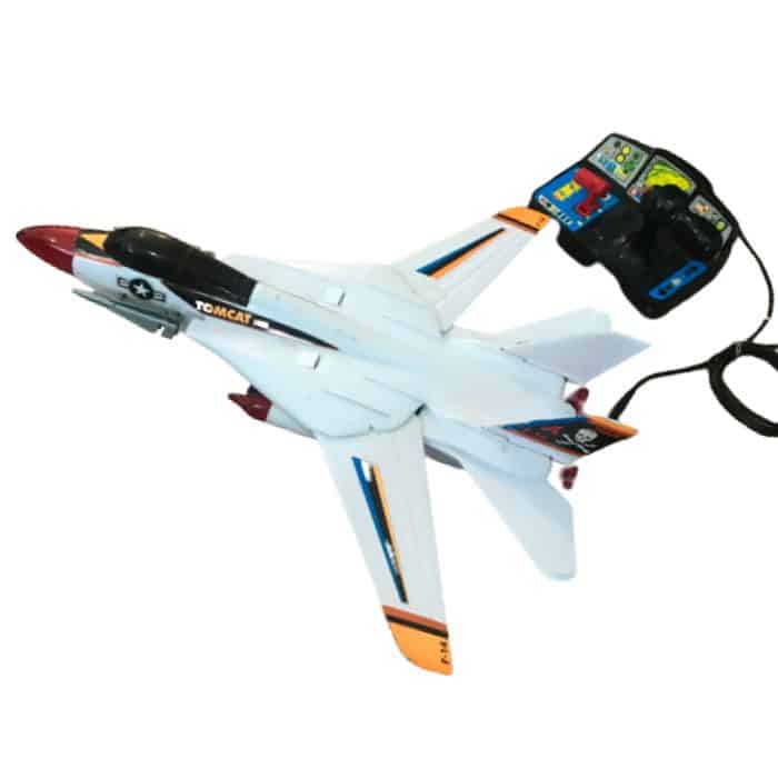 | Casa do Colecionador BRINQUEDO AVIÃOZINHO JATO CAÇA F-14 POR CONTROLE REMOTO - TOMCAT.