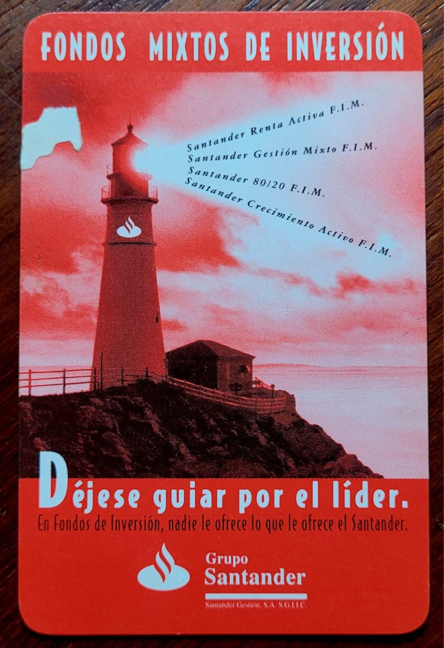| Casa do Colecionador Calendário de Bolso (Tema Propaganda) Banco Santander - Ano 1999 - Calendário Estrangeiro - Espanha