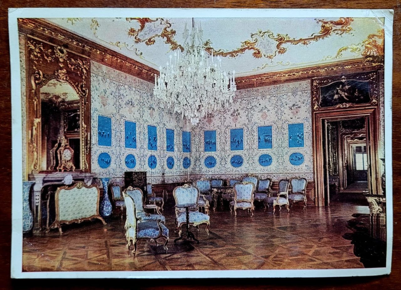 | Casa do Colecionador Cartão Postal Estrangeiro - Áustria (Viena) Castelo de Schonbrunn - Salão Azul