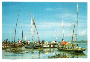 Cartão Postal Jangadas Praia de Pajuçara - Maceio - ( AL ) - Anos 80