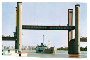 Cartão Postal Ponte Levadiça Getulio Vargas - Porto Alegre - RS - Anos 70