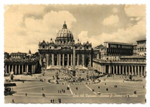 Cartao Postal - Praça Sao Pedro - Vaticano - Anos 60