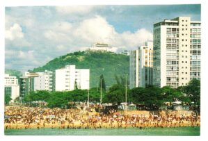 Cartão Postal Praia da Costa - Vila Velha - ( ES ) - Anos 80