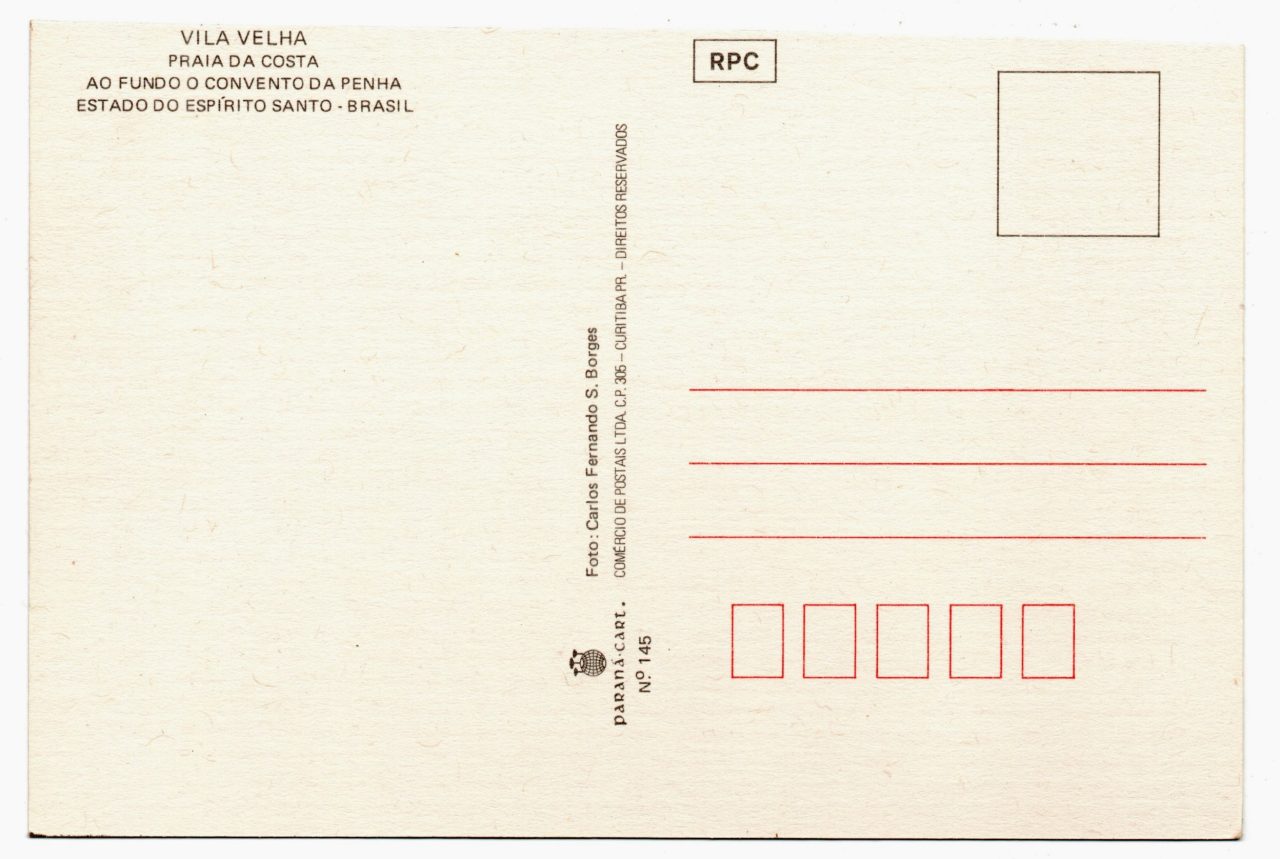 | Casa do Colecionador Cartão Postal Praia da Costa - Vila Velha - ( ES ) - Anos 80