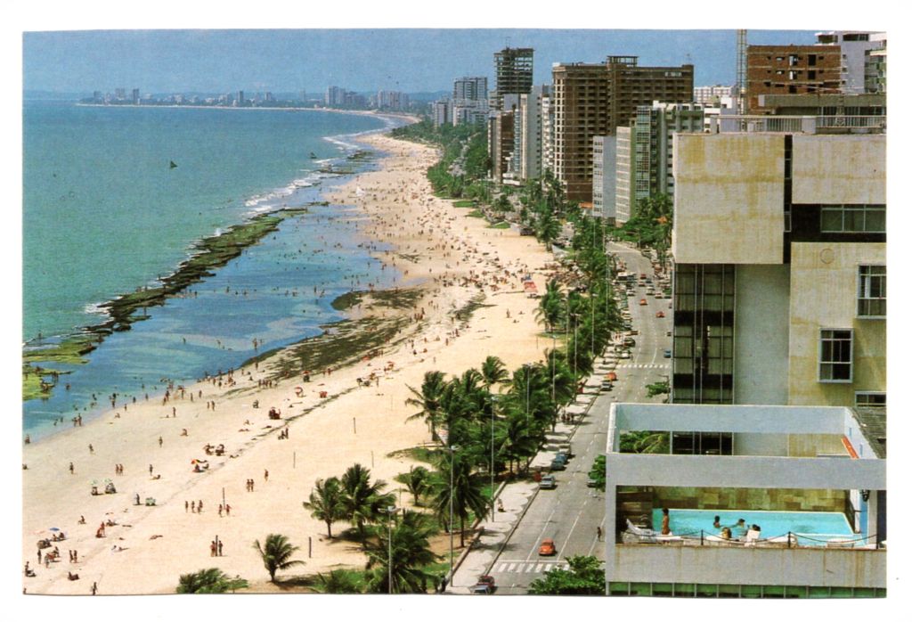 | Casa do Colecionador Cartão Postal Praia de Boa Viagem - Recife - ( PE ) - Anos 80