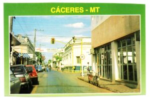 Cartão Postal Rua Coronel Jose Dulce - Caceres - ( MT ) - Anos 80