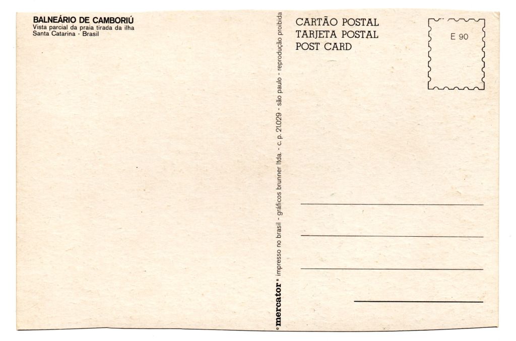 | Casa do Colecionador Cartão Postal Vista Parcial Balneario Camboriu ( SC ) - Anos 80