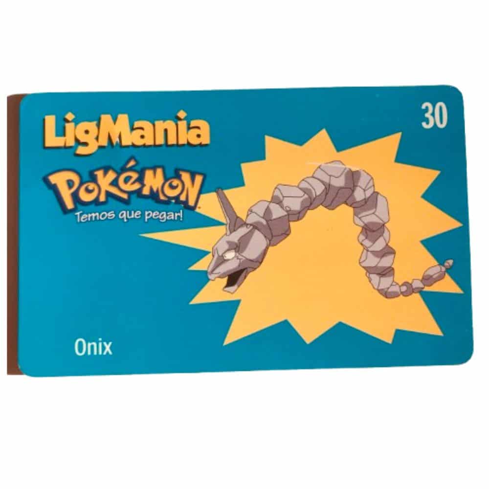 | Casa do Colecionador Cartão Telefônico Pokémon Ônix - Telegoias - Escasso