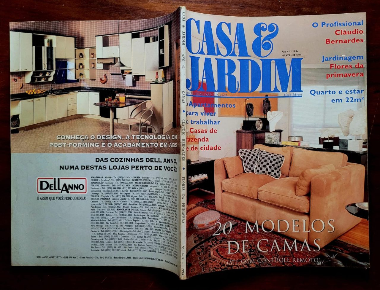 | Casa do Colecionador Casa e Jardim Nº 478 - 20 Modelos de Cama (Novembro 1994)