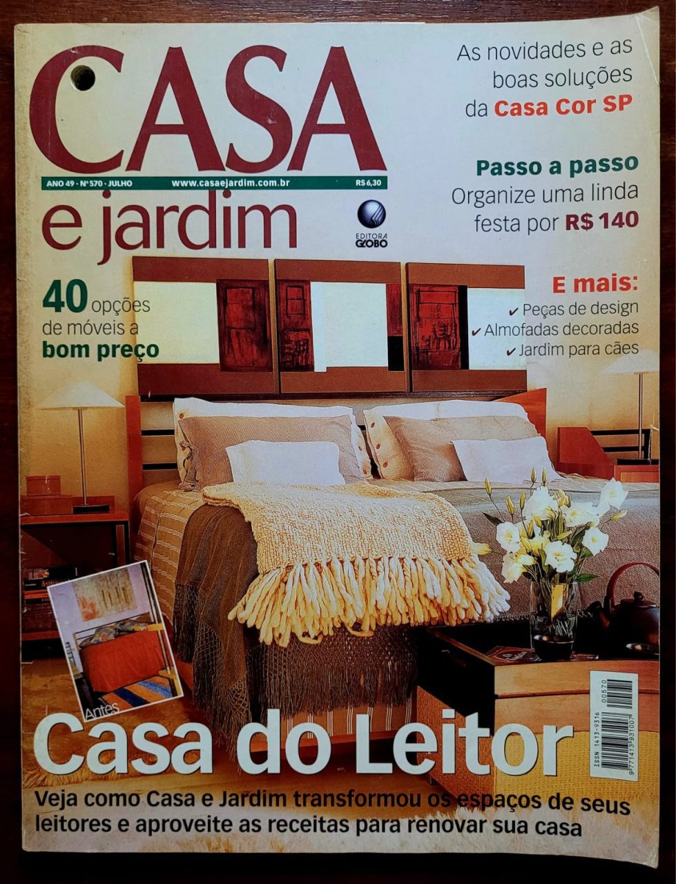 | Casa do Colecionador Casa e Jardim Nº 570 - Casa do Leitor (Julho 2002)