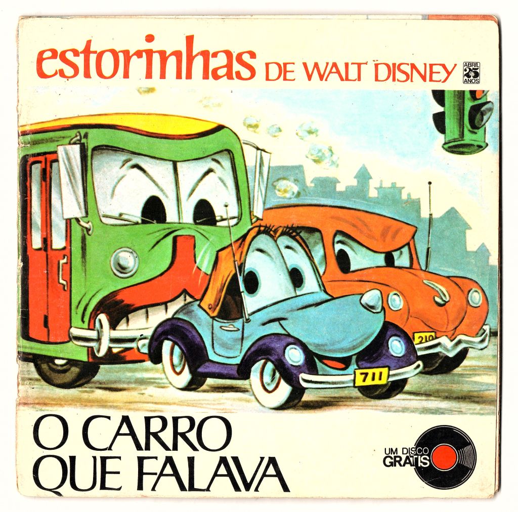 | Casa do Colecionador Disco Compacto - Vinil - Estorinhas de Walt Disney - O Carro que Falava - Anos 70