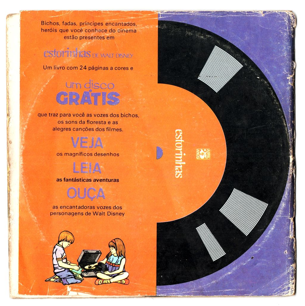 | Casa do Colecionador Disco Compacto - Vinil - Estorinhas de Walt Disney - O Carro que Falava - Anos 70