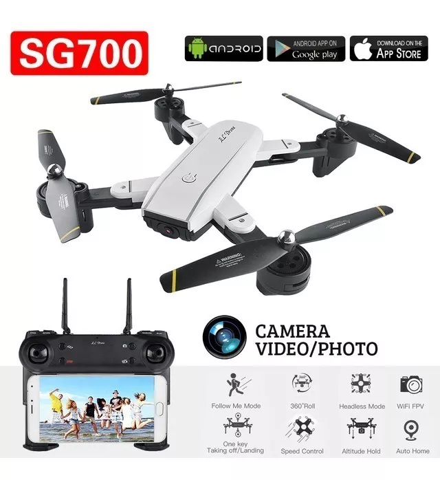 | Casa do Colecionador DRONE CONTROLE REMOTO QUADCOPTER SG700. SEM USO. NA CAIXA.