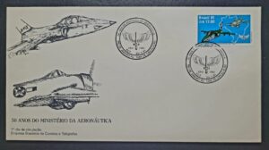 Envelope FDC (1º Dia de Circulação) RHM FDC-525 - AMX e Thunderbolt - 20/01/1991