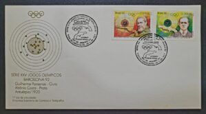 Envelope FDC (1º Dia de Circulação) RHM FDC-554 - XXV Jogos Olímpicos - Barcelona 92 - 28/01/1992