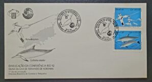 Envelope FDC (1º Dia de Circulação) RHM FDC-556 - Conferência ECO 92 - Rio - Fauna - 25/02/1992