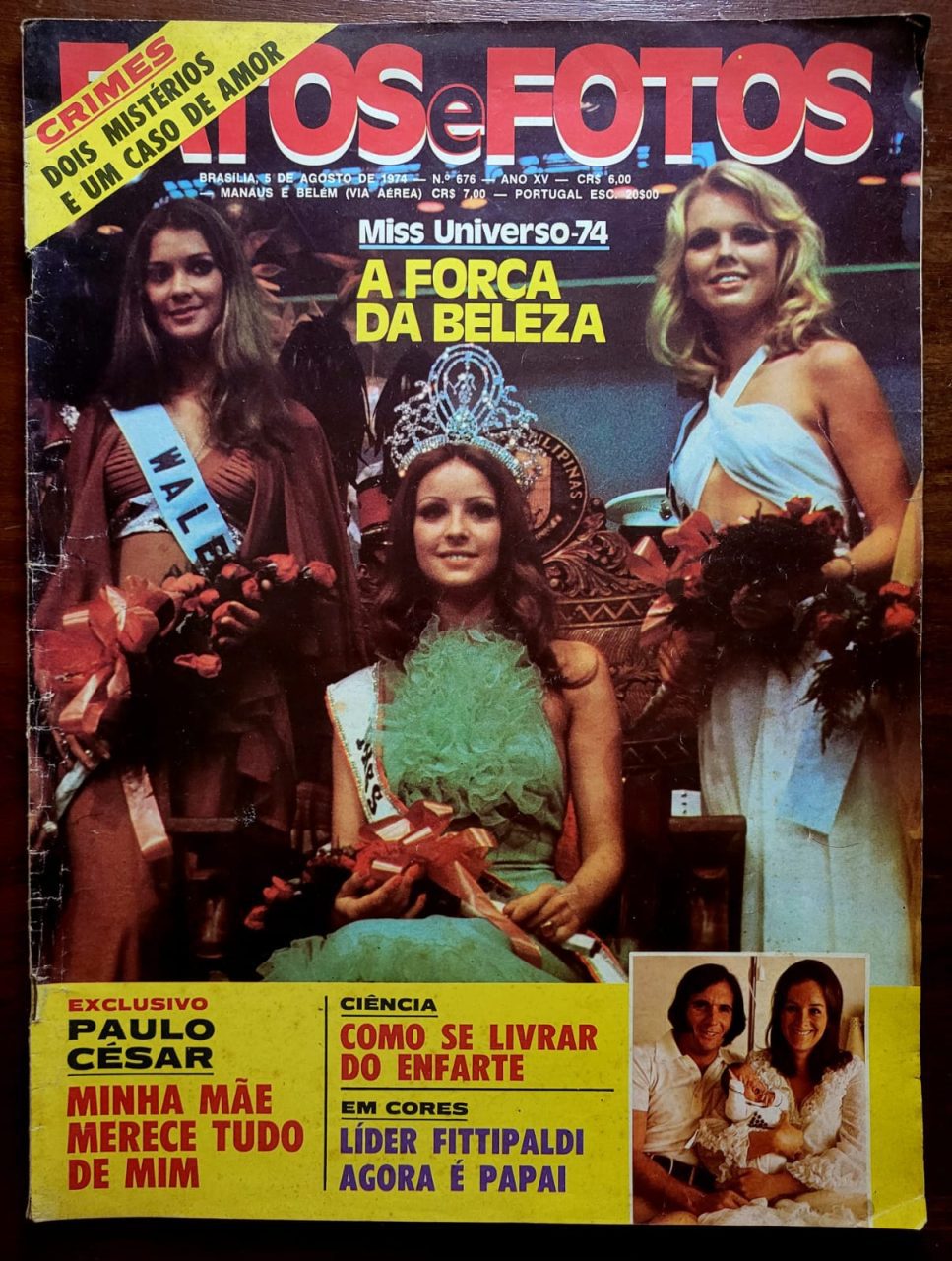 | Casa do Colecionador Fatos e Fotos Nº 676 - Miss Universo 74 - A Força da Beleza (05/08/1974)