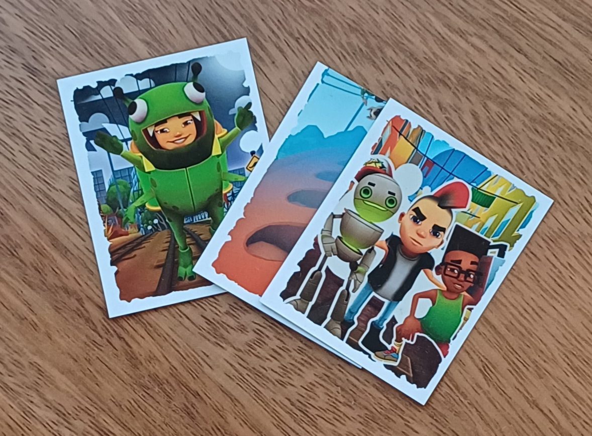 | Casa do Colecionador Figurinhas Topps Subway surfers comum. Valor de cada uma.
