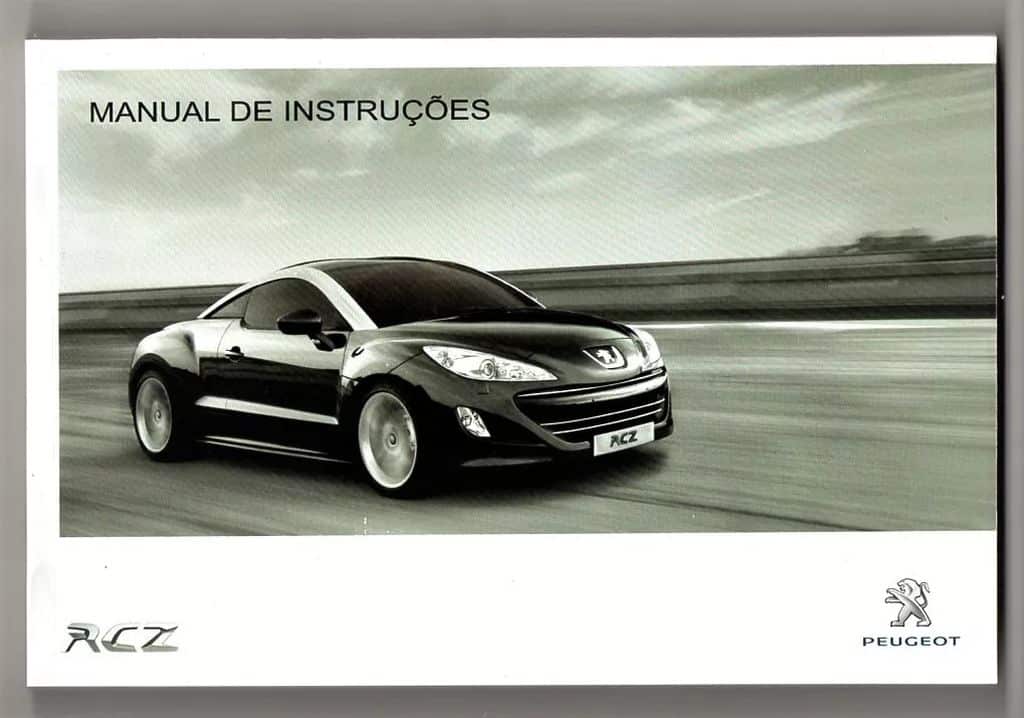 | Casa do Colecionador Manual Do Proprietario Peugeot Rcz - 2012 - Em Branco