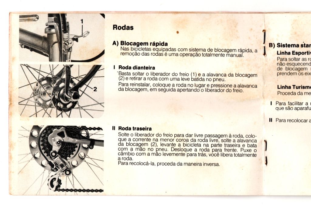 | Casa do Colecionador Manual Instrucoes Bicicletas Monark Com Marcha - Anos 80