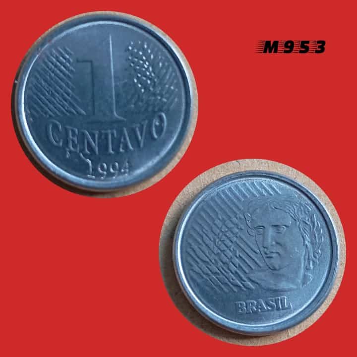 | Casa do Colecionador Moeda 1 Centavo - Aço Inox - 3g - 20mm - 1994 - M953