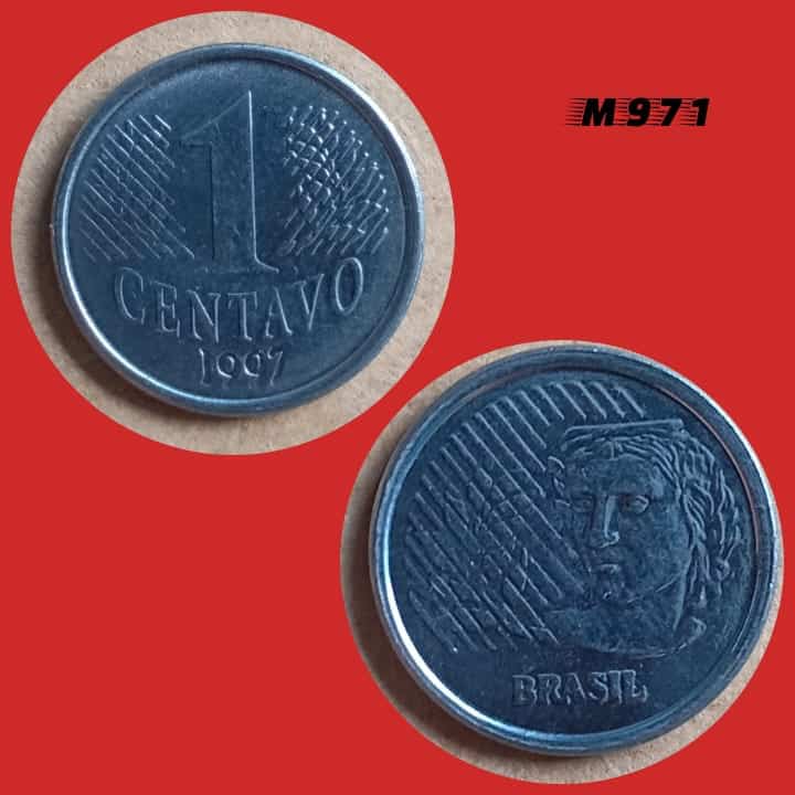 | Casa do Colecionador Moeda 1 Centavo - Aço Inox - 3g - 20mm - 1997 - M971