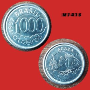 Moeda 1000 Cruzeiros - Aço Inox - 2,9g - 20mm - 1992 - M1416